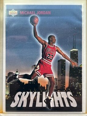 Upper Deck 1993-94 Michael Jordan “Skylights". Card #466. Near Mint 8 +